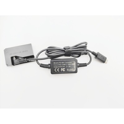 Alimentator Tip Baterie LP-E15 Canon DR-E15 Dummy Battery DC COUPLER TYPE-C PD foto