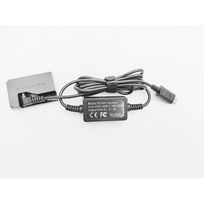 Alimentator Tip Baterie LP-E15 Canon DR-E15 Dummy Battery DC COUPLER TYPE-C PD