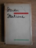 Alexandru Balaci - Studii italiene