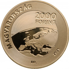 Ungaria 2000 Forint 2021 Presedintia Consiliul Uniunii Europene BU