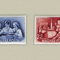 Ungaria 1952 - Ziua marcii postale, serie neuzata