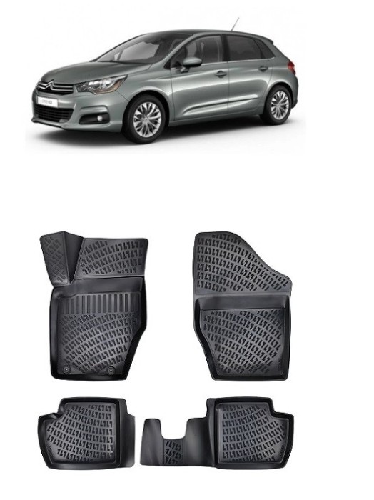 Set Covorase Auto Cauciuc dedicate Citroen C4 II (2010-2018)