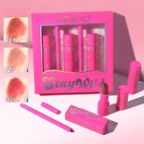 Set de buze, kevin &amp; coco, stay wild, 3 lip stick-uri si 3 creioane de buze, 16.1 x 16 x 2.6 cm, nuante calde