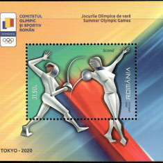 Jocurile Olimpice de vara Tokyo, Romania, NESTAMPILAT, 2021
