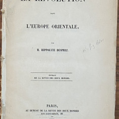 carte veche H Desprez La revolution dans l'Europe Orientale 1848