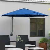 vidaXL Parasol de Grădină Manual Albastru azur 248 x 248 x 148 cm 42003250