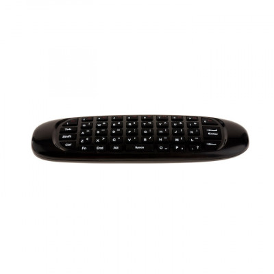 Mini Telecomanda Air Mouse si Tastatura Wireless cu Control Vocal, Neagra foto