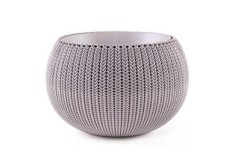 CURVER. Ghiveci suspendat imitatie impletitura crosetata mediu violet COZIES M