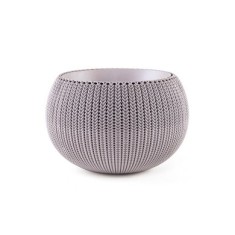 CURVER. Ghiveci suspendat imitatie impletitura crosetata mediu violet COZIES M