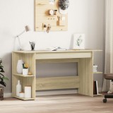 Cumpara ieftin Birou, stejar sonoma, 140x50x75 cm, lemn compozit
