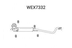 Toba esapamet intermediara OPEL ASTRA G Combi (F35) (1998 - 2009) QWP WEX7332 foto