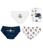 Șlapi 3 bucăți/pachet, Real Madrid, pentru v&acirc;rsta de 2-8 ani