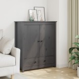 Gossi dulap, gri, 83x41,5x100 cm, lemn masiv de pin