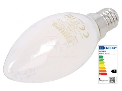Lampă LED E14 alb cald 470lm 2700K 4,3W foto