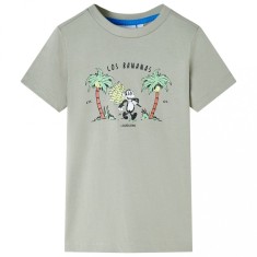 Tricou pentru copii, kaki deschis, 104 foto