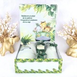 Cumpara ieftin Trusou Botez cu 8 Piese, Animale Safari 3, Culoare Verde - TB264