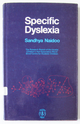 SPECIFIC DYSLEXIA , by SANDHYA NAIDOO , 1973 foto