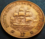 Moneda istorica 1 PENNY - AFRICA de SUD, anul 1949 *cod 4869
