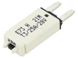 Siguranță termică 25A 12VDC auto 12,45mm E73
