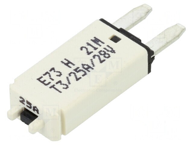 Siguranță termică 25A 12VDC auto 12,45mm E73