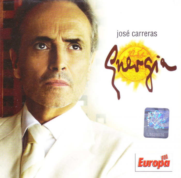 CD Clasic: Jos&eacute; Carreras &ndash; Energia ( 2004, original, stare foarte buna )