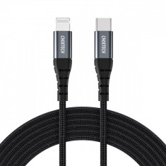 Choetech IP0039 Cablu USB-C / Lightning MFi 480Mb/s 3A 1,2 m - negru