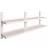 Rafturi suspendate 2 niveluri 2 buc. 200x30 cm otel inoxidabil