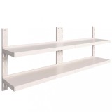 Rafturi suspendate 2 niveluri 2 buc. 200x30 cm otel inoxidabil