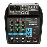Mixer profesional cu 4 canale, USB, Bluetooth, QSK740