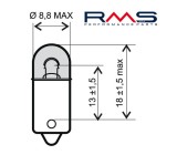 Bec 6V 4W Ba9S alb, Oem