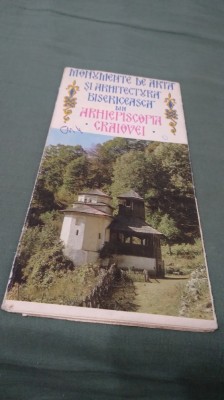 PLIANT/BROSURA MONUMENTE SE ARTA SI ARHITECTURA BISERICEASCA DIN ARHIEPISCOPIA CRAIOVEI foto
