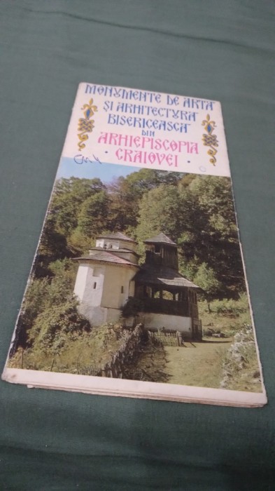 PLIANT/BROSURA MONUMENTE SE ARTA SI ARHITECTURA BISERICEASCA DIN ARHIEPISCOPIA CRAIOVEI
