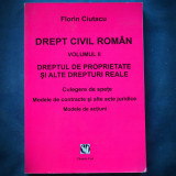 Cumpara ieftin DREPT CIVIL ROMAN VOL. II FLORIN CIUTACU, DREPTUL DE PROPRIETATE, DREPTURI REALE
