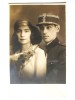 Fotografie Capsa Modern model carte postala cu ofiter roman in uniforma regele Ferdinand din anii 20