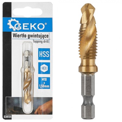Burghiu HSS HEX, M10 x 1.50 mm, Geko G38135 foto