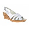Sandale Dama Piele Naturala cu Platforma 7cm Elion - Elegante, Usoare, Comode - Incaltaminte Romaneasca S89ALB