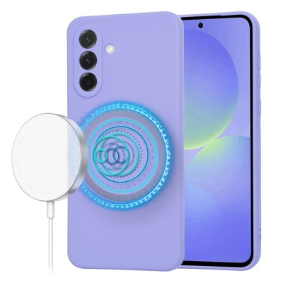 Husa silicon Samsung Galaxy A36 5G Techsuit SoftFlex MagSafe, violet foto