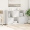 vidaXL Servantă, alb, 110,5x35x80 cm, lemn masiv de pin 814355