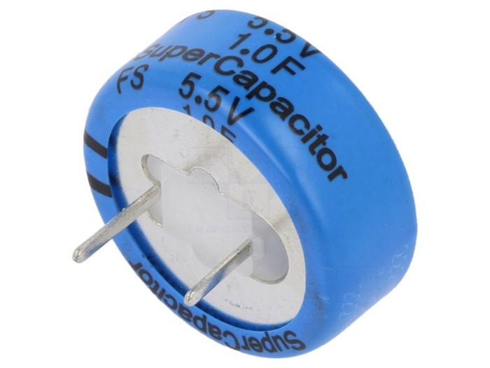 Condensator supercondensator 1F 5.5V THT