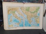 Atlas Geografic Școlar, Eustațiu Gregorian, Victor Dumitrescu, Nicolae Gheorghiu, București 1968, 016