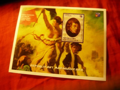 Bloc Madagascar 1999 - 150 Ani Chopin - Personalitati Muzica foto