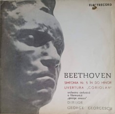 Disc vinil, LP. SIMFONIA NR.5 IN DO MINOR OP.67. UVERTURA CORIOLAN-LUDWING VAN BEETHOVEN-286976