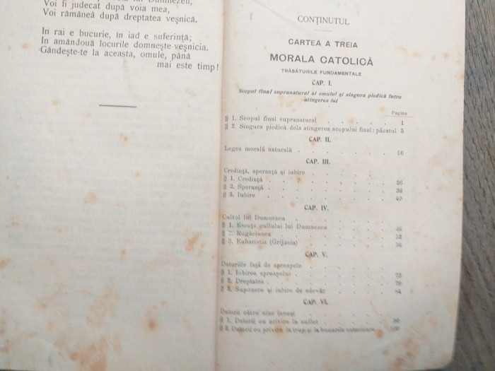 Concepția catolică despre lume, CARTEA ATREIA- MORALA CTOLICA, 1913