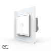 Intrerupator Simplu cu Touch LIVOLO cu Rama din Sticla - Protocol ZigBee EC SmartElectro IntelligentHouse