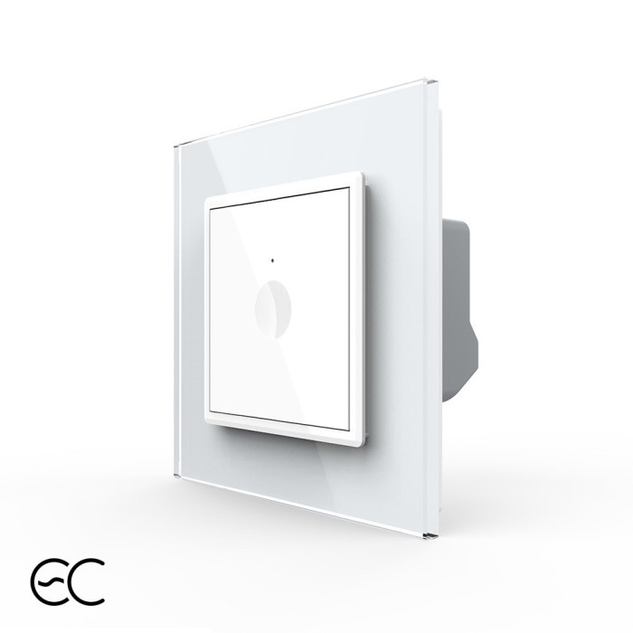Intrerupator Simplu cu Touch LIVOLO cu Rama din Sticla - Protocol ZigBee EC SmartElectro IntelligentHouse