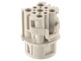 Conector circular mamă HARTING Han&reg; F B 9 pini inserturi contact