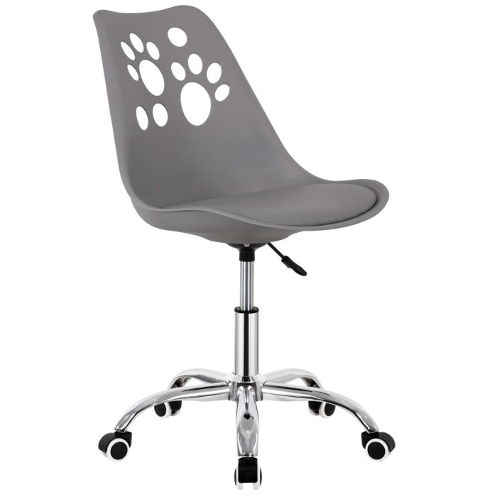 Scaun birou ergonomic, cu sezut din spuma, reglabil pe inaltime, maxim 120 kg, 90x49x48 cm, gri Household NewTrend