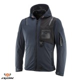 Geaca (jacheta) motociclete barbati Touring/Adventure/Urban Ixon Mid-Season model M-Quarter MS culoare: navy (albastru)/negru (geaca laminata; waterpr