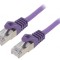 Patch cord F/UTP Cat6 Violet 3m RJ45