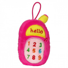 Jucarie zornaitoare,model telefon, 18cm, cu sunete, roz foto